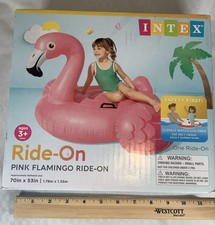 Intex57558 Flamingo Inflatable Pool/ Beach Ride-On Cool Party Water Fun NIB 