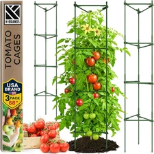 Tomato Cage - Tomatoes Plant Stakes Support Cages Trellis for Garden and Pots (3
