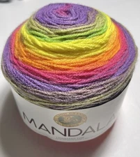 LION BRAND MANDALA CAKE 1- Pk. GNOME. I combine shipping, see details.