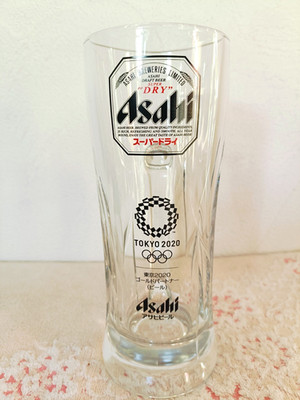 Asahi Super Dry Beer Mug Cup Glass 2020 Tokyo Olympic 550ml Japan