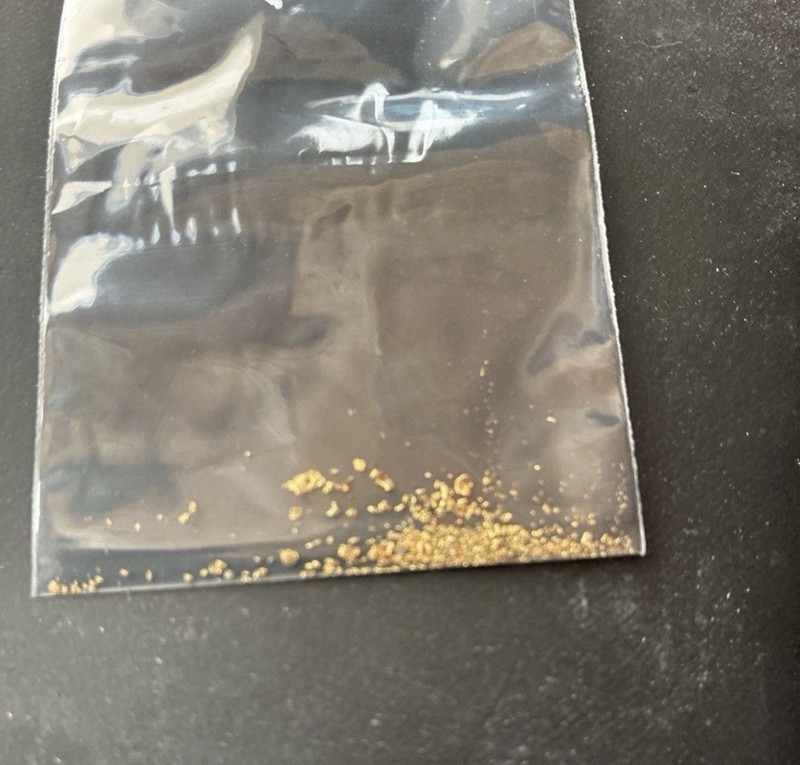 .100 Gram Alaskan Placer Gold Dust Fines Natural Raw Nugget Flakes