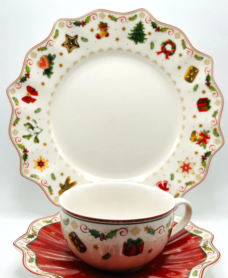 Selten Villeroy & Boch Toys Delight Special 3 tlg. Christmas Gedeck Teller Plate
