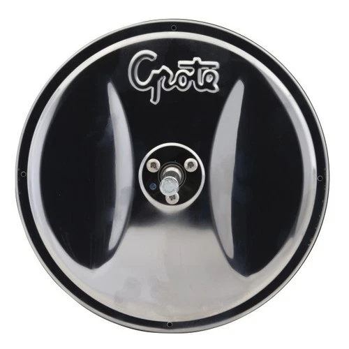 Grote 12183 Stainless Steel 8" Round Convex Mirror with Center-Mount Ball-Stud
