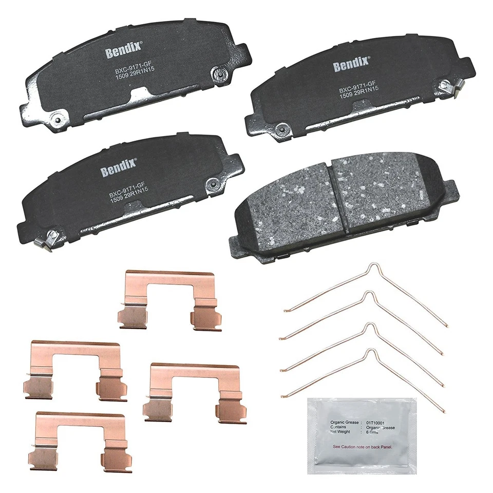 For Nissan Titan 08-15 Bendix Premium Copper Free Ceramic Front Disc Brake Pads Foto 2 de 2