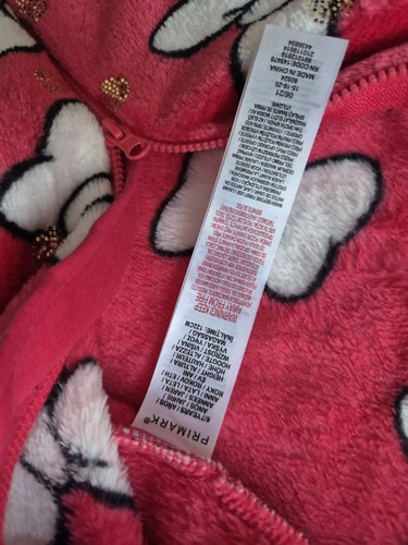 Girls Disney Mini Mouse One Pieces Pyjamas Fleece Night Wear 6-7 years Soft VGC - Picture 5 of 6