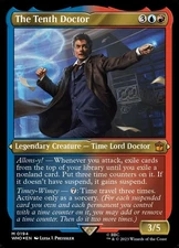 The Tenth Doctor 0194 Thick Stock Mythic Foil Doctor Who Commander MTG NM
