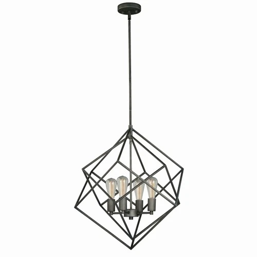 Vaxcel - Rad 4-Light Pendant in Mid-Century Modern and Cage Style 30 Inches Tall - Picture 1 of 4