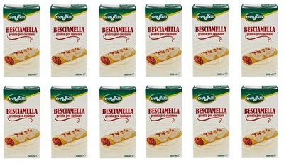 12x Trevalli Besciamella UHT Klassische Bechamel Sauce 500ml +Polpa