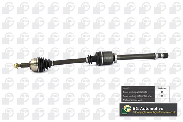BGA Antriebswelle DS7331RA M20X1,5 FüR Renault Megane 2 BM0 ScÉNic JM0 KM0 Coupé-image