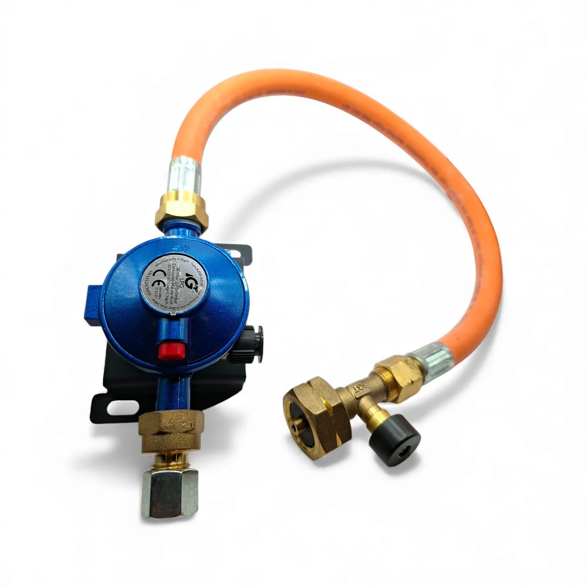 LPG Propane Motorhome 30mbar Regulator 8mm + 450mm G5 W21.8 Pigtail Kit