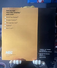 1989 TurboGrafx 16 Victory Run Case, Manual, HuCard