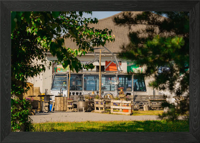 Cablecar cafe St Moritz Framed Wall Art Poster Canvas Print Picture