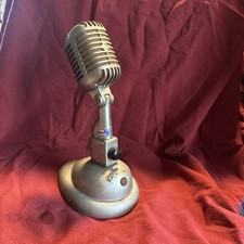 Vintage Shure Unidyne Model 55 Microphone W/ Original Presto A-556 Stand -1940  s