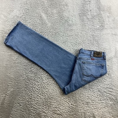 Vintage Wrangler Herren Jeans Hose W32 L32 Blau Relaxed Fit Bootcut Denim retro
