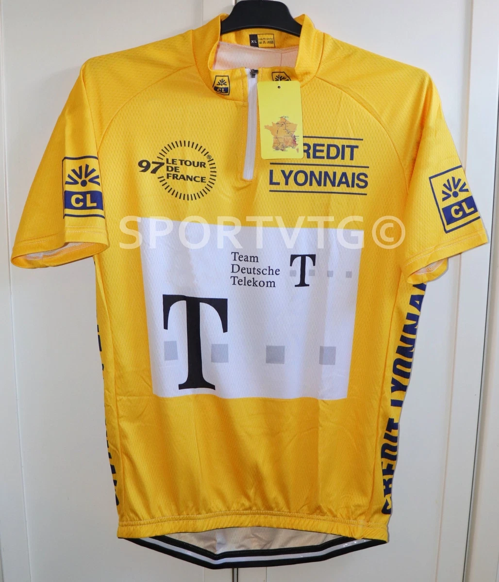 Maillot De Cyclisme Vintage Tour De France - La Randonnée Du Centenaire - Taille L - Jaune