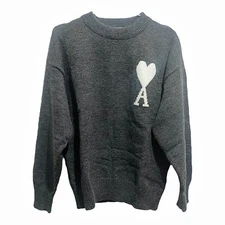 Suéter Ami París Ami de Coeur Gris Talla M