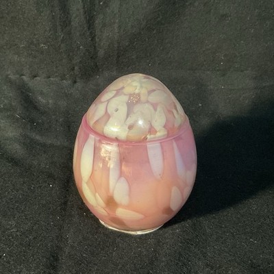 Anthropologie- Glass Egg Candle- Pink Peony Neroli