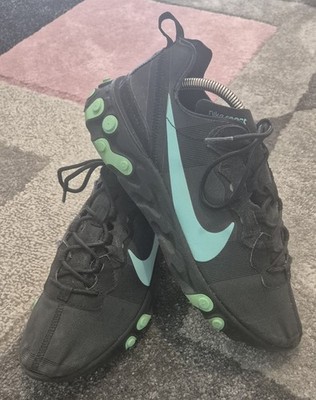 Nike React Element 55 Gr. UK 9 Laufschuhe Sportschuhe Low Jade Schwarz