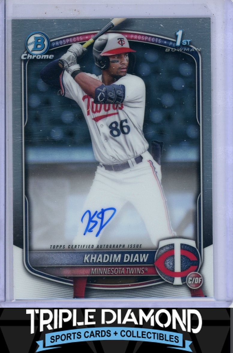 2025 Bowman Chrome 1st Khadim Diaw Prospect Autograph Auto Twins P965