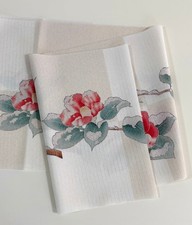 some-pri Ro Obiage Stole 'Winter Camellia Check' Beige