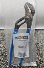(QTY 1) ChannelLock 430 BULK / Blue Grip 10in Straight Jaw Tongue&Groove Pliers