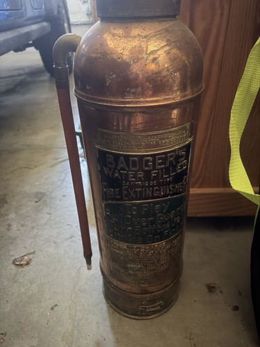 Joplin, MO Vintage Copper Fire Extinguisher