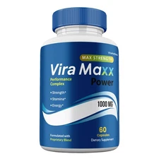 ViraMaxx Power Capsules, Max Strength, Vira Maxx Natural Supplement (1 pack)
