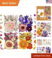 Pressed Dried Flowers for Resin Crafts Jewelry Candle Soap Nails 98pcs
