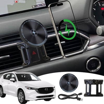 for Mazda Cx5 Phone Mount Magnetic 15W Fast Wireless Charger for Mazda Cx5 20...