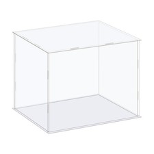 Display Case Box Acrylic Box Transparent Showcase 26x21x21cm for Collectibles