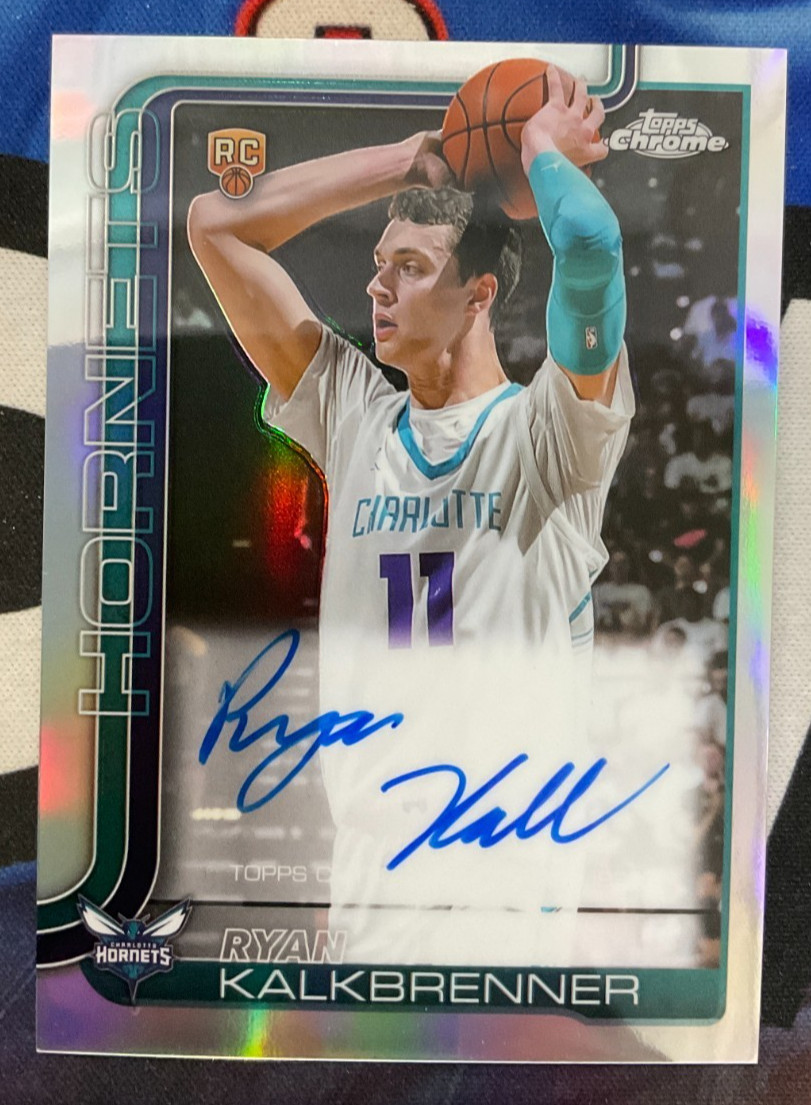 2025 Topps Chrome Basketball #TCAR-RK Ryan Kalkbrenner RC Auto Refractor (JR)