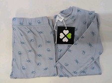 Bopop Sport Kid's Knot Pajama Suit Set Size 6 Light Blue