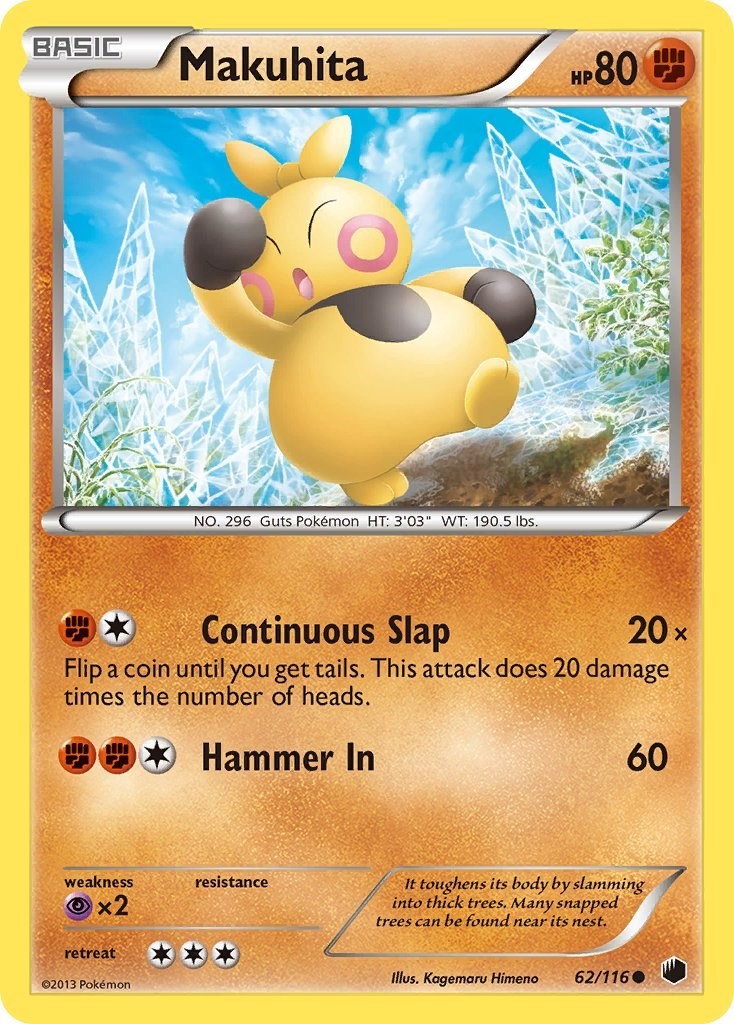 MP Makuhita [Plasma Freeze 62/116] Common Pokemon TCG