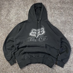 Veste Fox Racing Vintage – 1997 NOS, Manches Longues, Col Roulé, Noir/jaune, Taille S