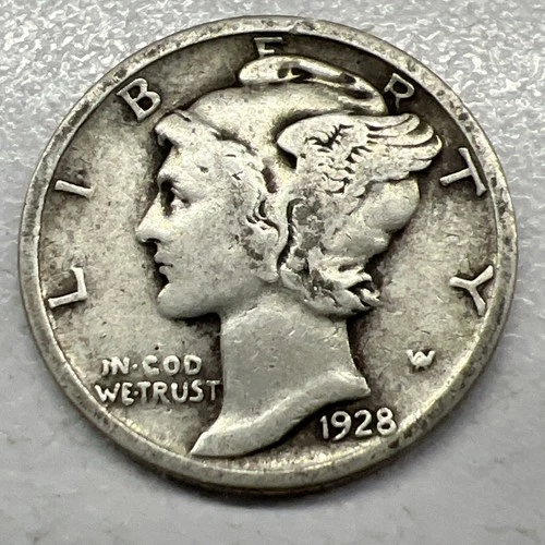 1928 MERCURY SILVER DIME ACTUAL COIN Get More Today & Save Shop Here Buy Here