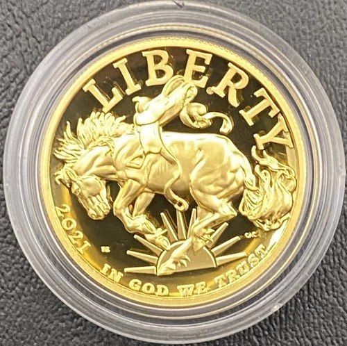 US Mint 2021-W AMERICAN LIBERTY COA/OGP High-Relief $100 GOLD PROOF 1 OZ .999