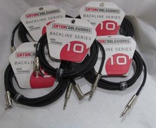 NEW LOT OF 5 Gator Cableworks Backline Series Instrument Cable - 10 foot 3.0M