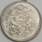 1962 Canada 50 Cents Silver Half Dollar Coin Nice Higher Grade