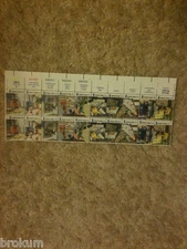 Postal People ~10 Different Positions ~ Plate Strip 8¢ Unused Stamps  #1489-1498