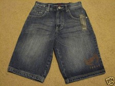 Boy's 6 Phat Farm denim blue jean shorts NEW WITH TAGS