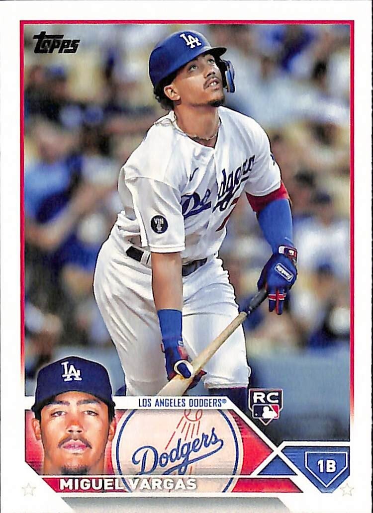 2023 Topps Series 1 #163 Miguel Vargas Rookie Los Angeles Dodgers