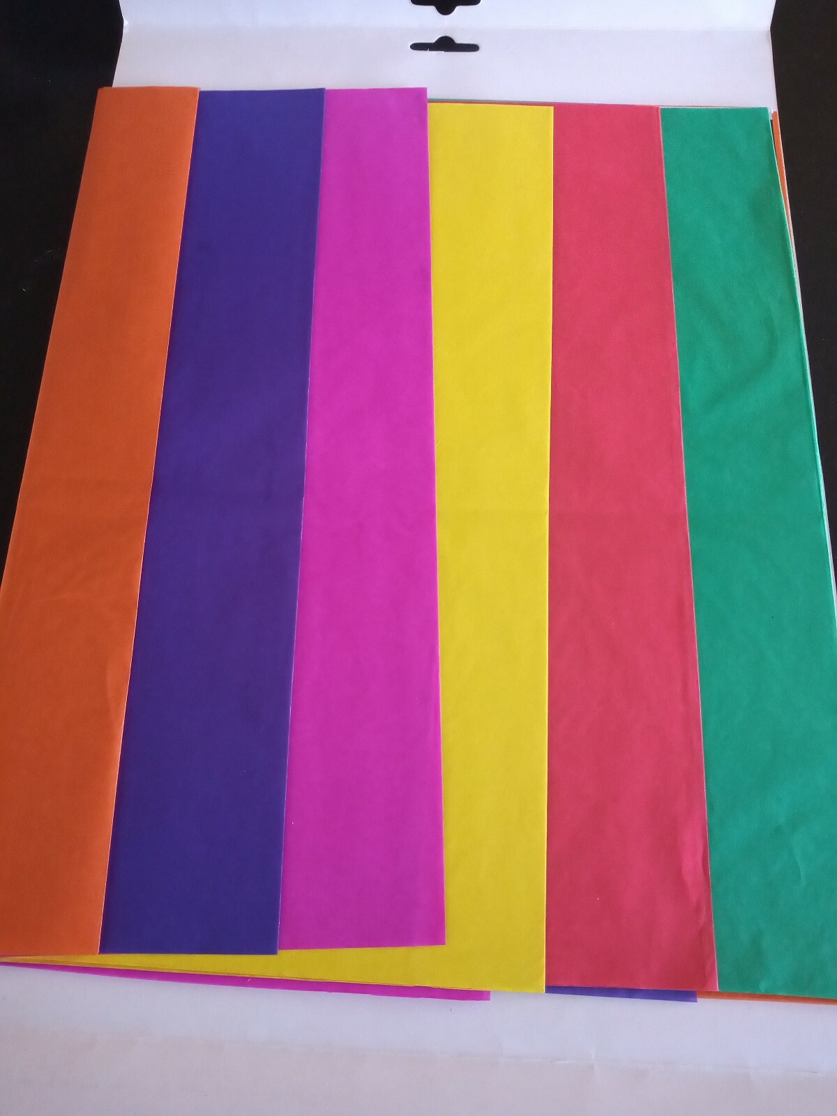 Tissue Paper 12 Sheet Mixed Pack bright colourful. Gift wrapping, craft, Rainbow