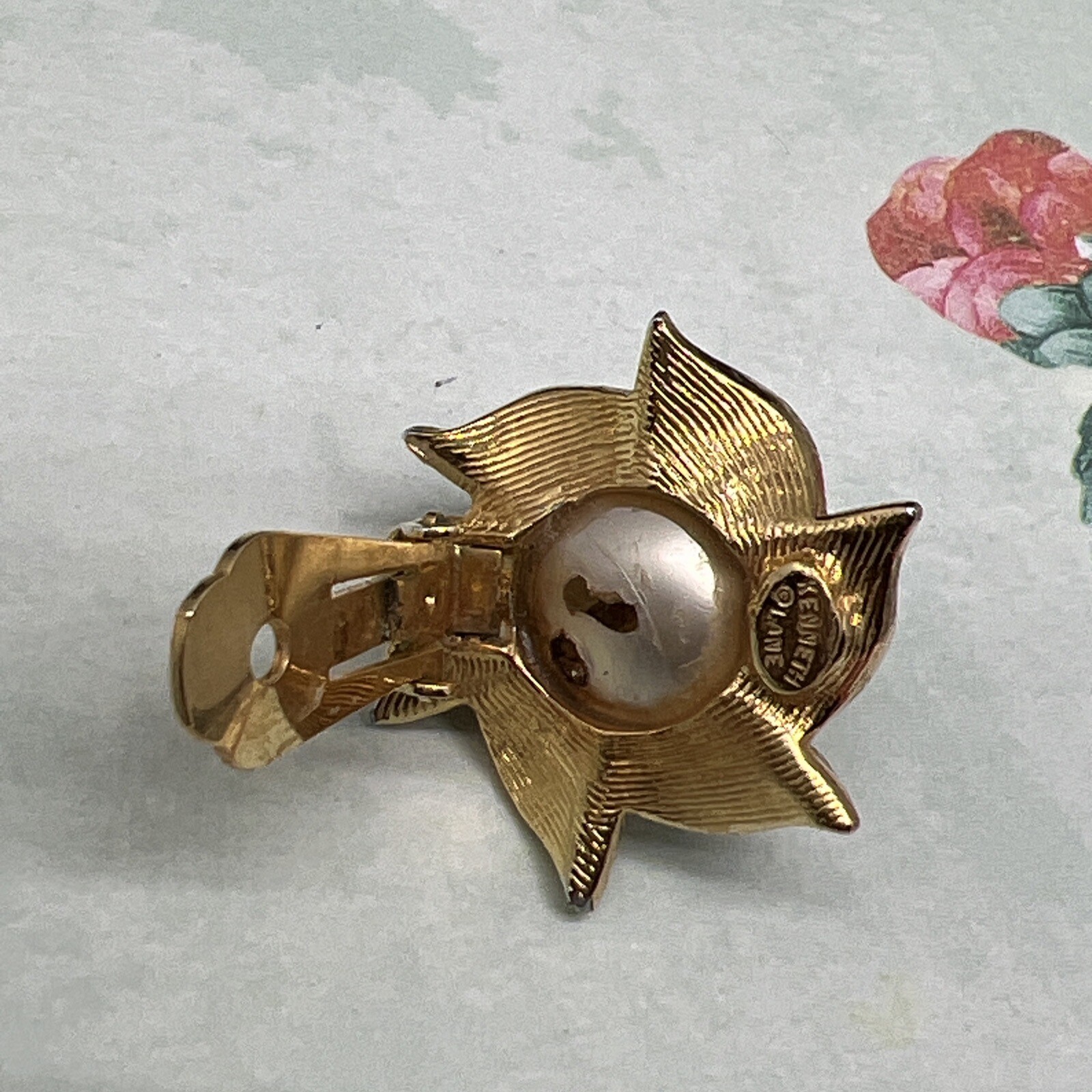 VINTAGE KENNETH JAY LANE KJL Baroque Pearl Gold &… - image 9