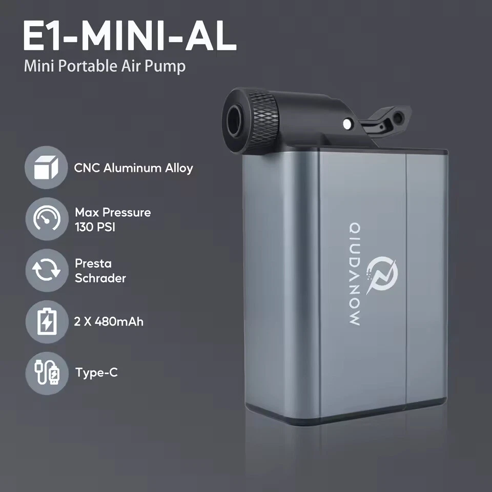 Bomba de bicicleta eléctrica Ctrepower 130 PSI, para bicicleta de carretera, bicicleta de montaña, bicicleta eléctrica Foto 2 de 4