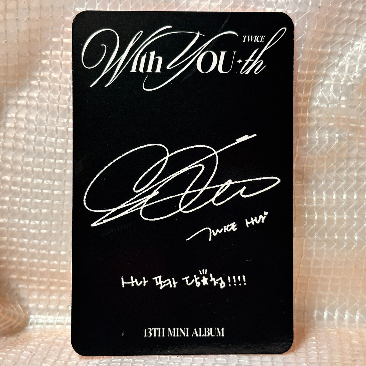 Sana Official Photocard Twice 13th Mini Album With You-th