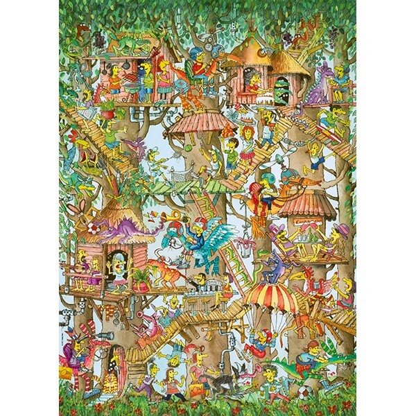 Tree Lodges 1000 Piece Jigsaw Puzzle Heye New | eBay