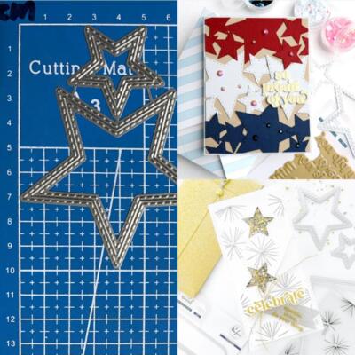 Sterne Stanzformen Metall Cutting Dies Scrapbooking Stanzschablonen Präge Karte