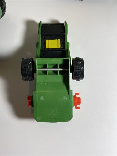 John Deere Ertl Car Carrying Case And Dump Truck And Hay Loader-all Plastic - Picture 10 of 16