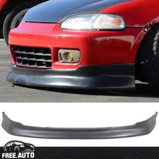 Fits 92-95 Honda Civic Front Bumper Lip Spoiler Splitter Unpainted Pu Cs Style