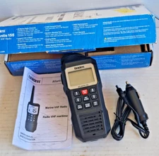 Uniden Atlantis 155 Handheld Two-Way Vhf Floating Marine Radio with Wire & Box